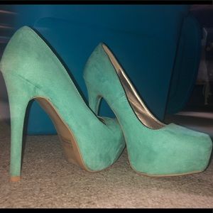 Charolette Russe Pumps - Teal - Size 8